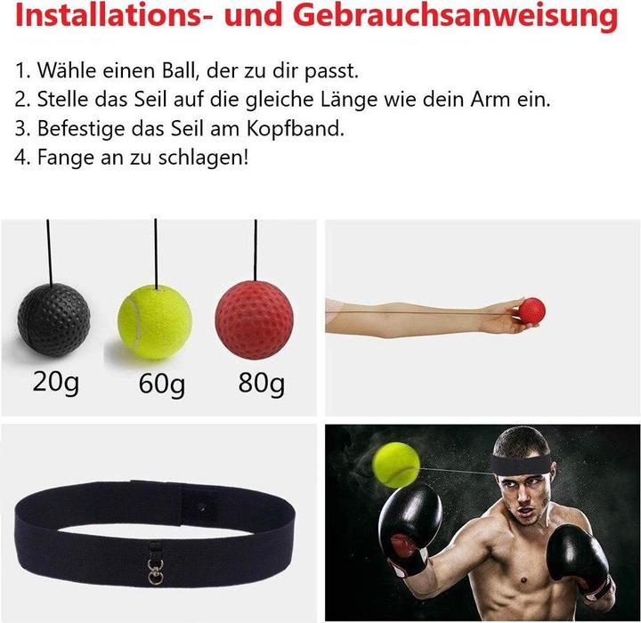 Actual product image Spartanhub Boxing reflex ball set