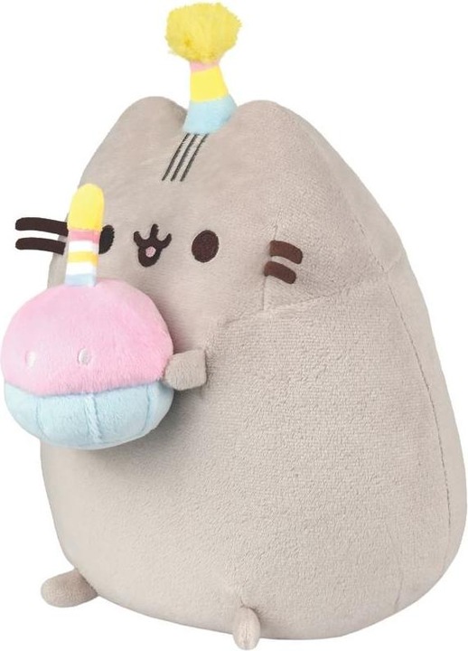Actual product image Pusheen cuddly toy 23 cm with cake Aurora DAFFI P 232 (24 cm)