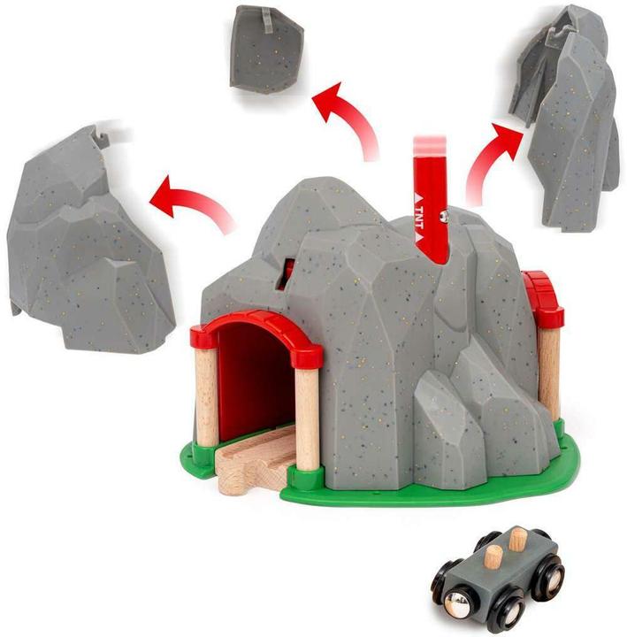Immagine prodotto Ravensburger BRIO World - 36044 Tunnel con funzione di esplosione | Set di treni per bambini dai 3 anni in su