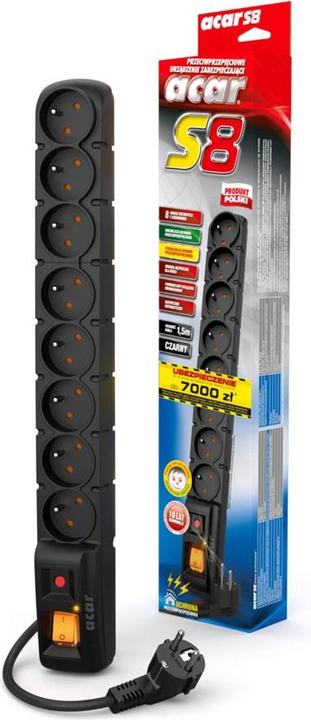 Produktbild HSK S8 8 AC-Ausgänge (8 x, CEE 7/5, 5 m)