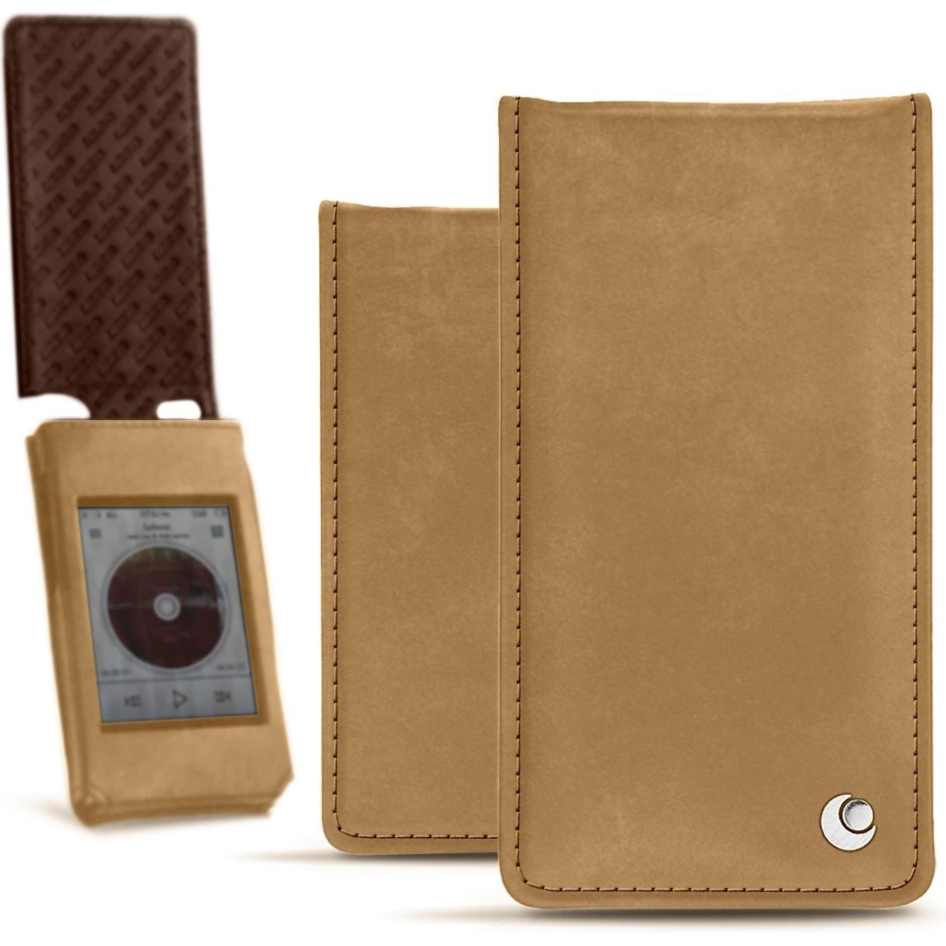 Noreve Cover in pelle verticale, Cover + Custodia MP3, Marrone