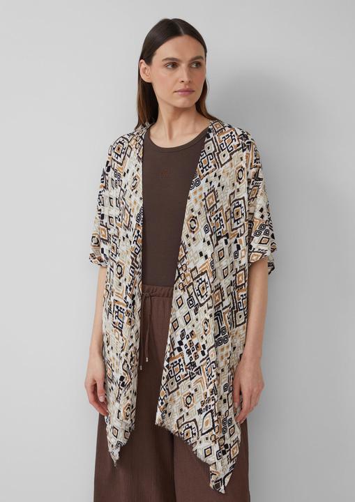 Produktbild s.Oliver Indoor-Poncho Poncho mit Artwork (One Size)