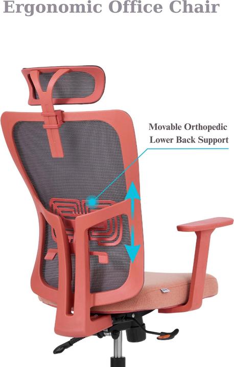 Image du produit Kalune Design Lumbar 126 Salmon Office Chair