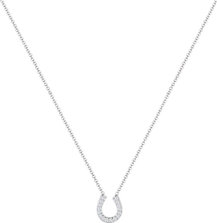 Immagine prodotto Elli Collana Ferro di cavallo Luck Zirconia Argento 925 (Argento 925, Zirconia, 45 cm)