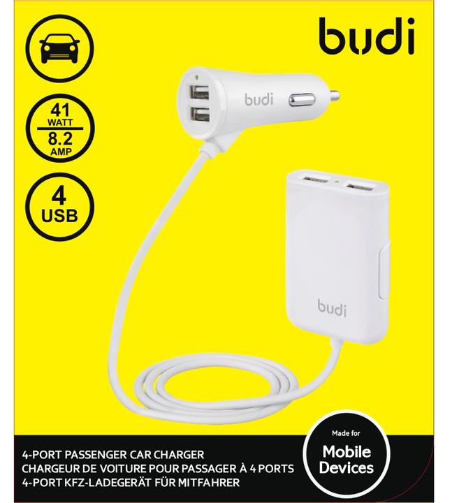Produktbild Budi 4x USB-A 8,2 A (BD068W)