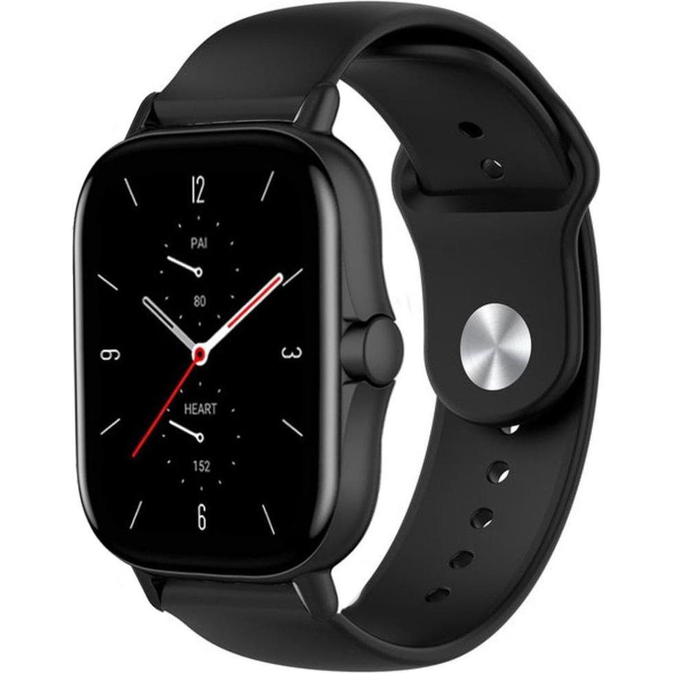 Thumbnail - Strap-it Sportarmband (20 mm, Silikon), Uhrenarmband, Schwarz