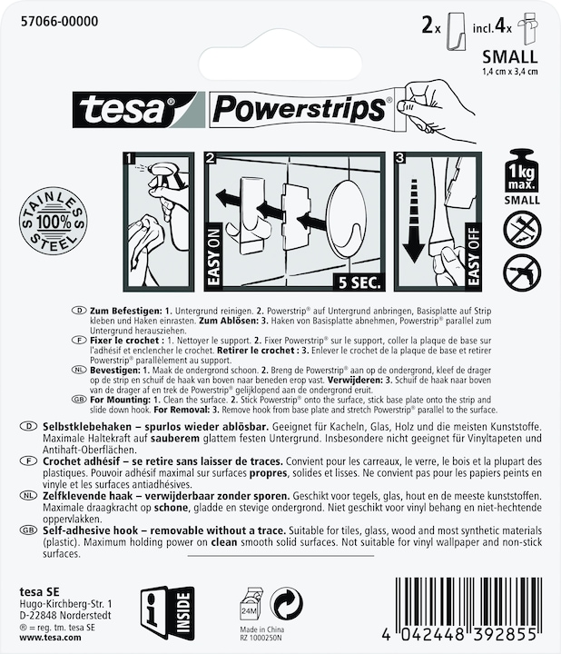 Actual product image tesa Metal hook SMALL