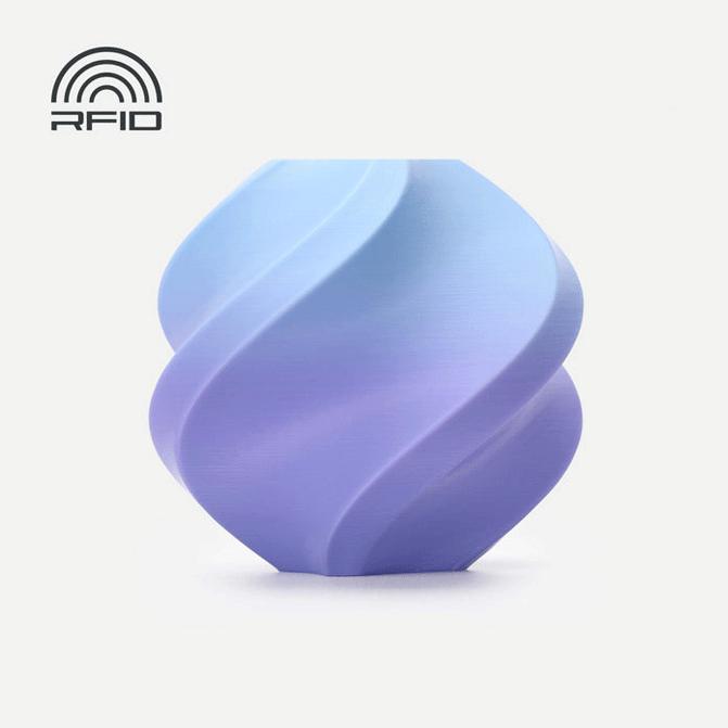 Bambu Lab Filament PLA Gradient Blueberry Bubblegum 1kg (PLA, 1.75 mm, 1000 g, Mehrfarbig), 3D Filament, Mehrfarbig