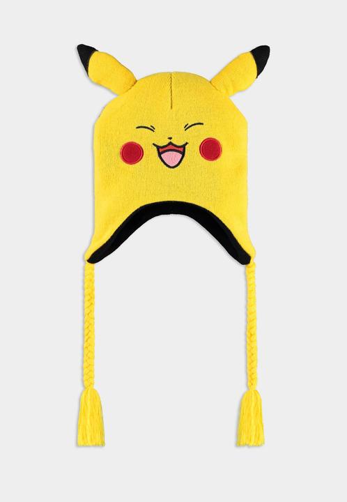Actual product image Difuzed Pokemon ski cap Pikachu Knitted Sherpa (One size)