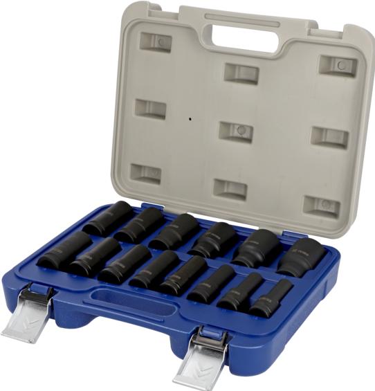 Produktbild Irimo 1/2" Kraftsteckschlüssel-Einsätze Satz, 14-teilig, Kunststoffbox (1/2")