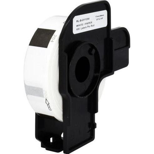 Markenlos, Etiketten, Etikettenrolle 5BR11204-WT 54 mm Schwarz, Weiss