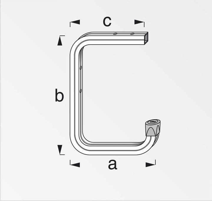 Actual product image Alfer Profile hook type 6, 30 kg, Hook