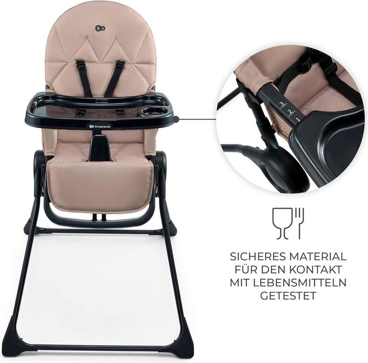 Actual product image KinderKraft high chair BINCI beige (Highchair)
