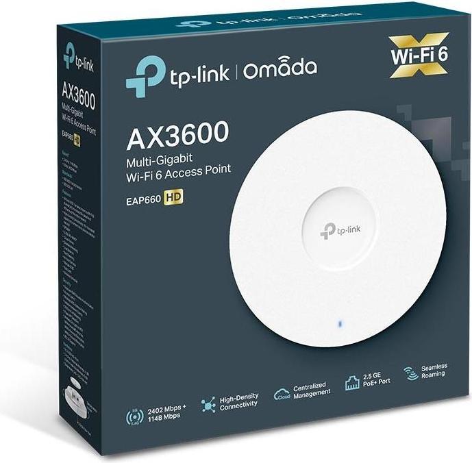 Productafbeelding TP-Link AP Omada AX3600 Plafond/Wand EAP660 HD (2402 Mbit/s)