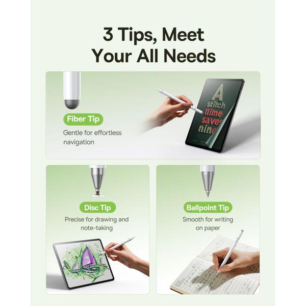 Actual product image Baseus Smooth Writing III Passive Stylus White