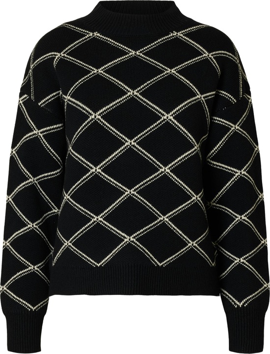 Selected Femme Print Pullover mit hohem Kragen (XL)