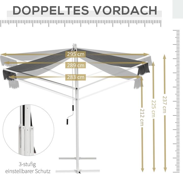 Actual product image Outsunny Awning (2.94 m)