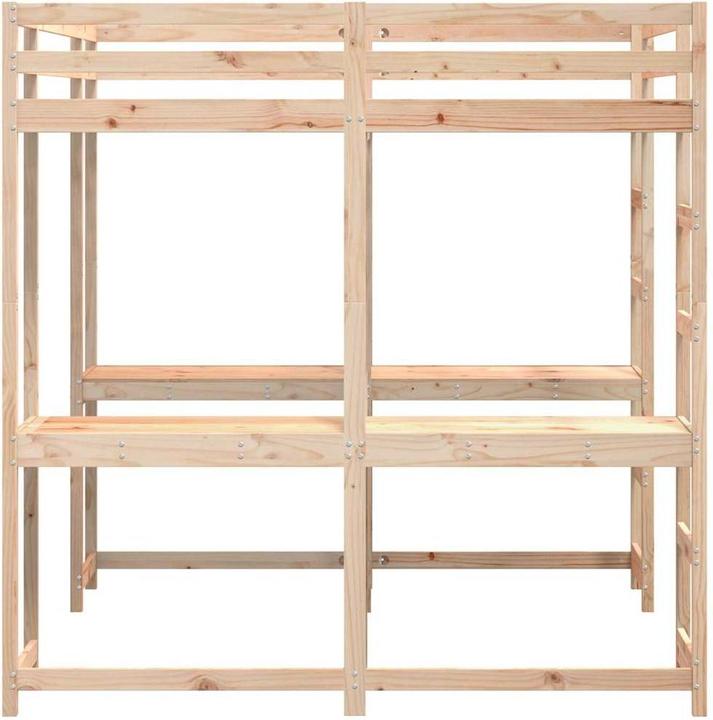 Produktbild vidaXL Hochbett mit Schreibtisch & Leiter (180 x 200 cm)