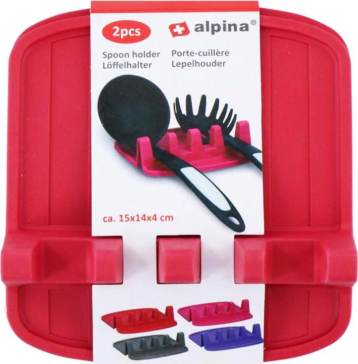 Produktbild alpina - Löffel-/Küchenutensilienhalter 2 Stück (rot)