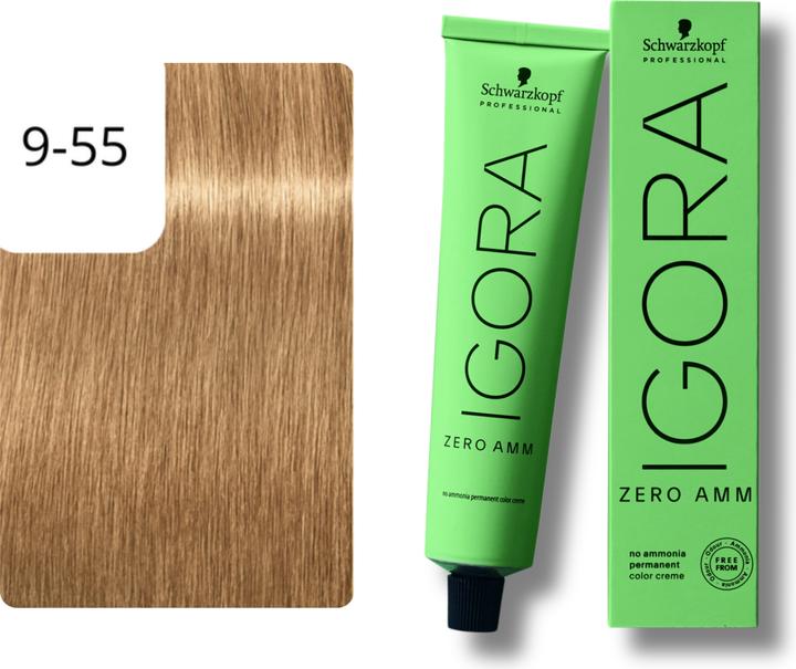 Immagine prodotto Schwarzkopf Igora Zero AMM - 9-55 Biondo Extra Chiaro Oro Extra (9-55 Extra Chiaro Biondo Oro Extra)