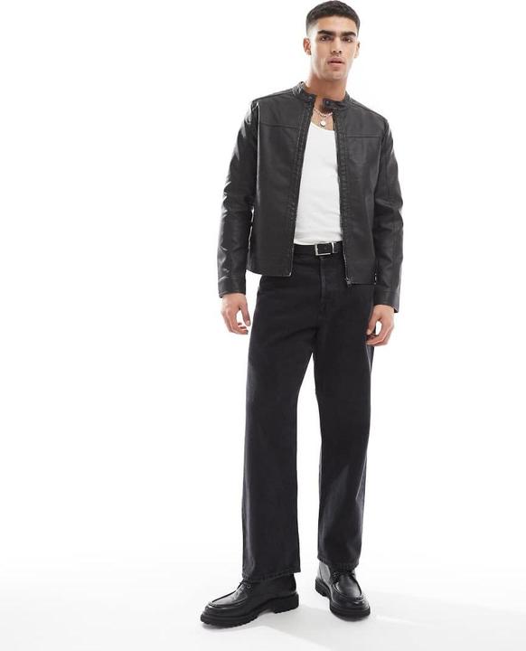 Actual product image Jack & Jones Jjewarner Washed Pu Jacket Noos (L)