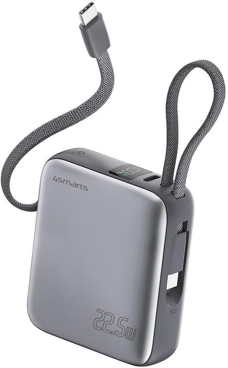 Produktbild 4smarts Powerbank Pocket Dual Cord (10000 mAh, 22.50 W, 38.50 Wh)