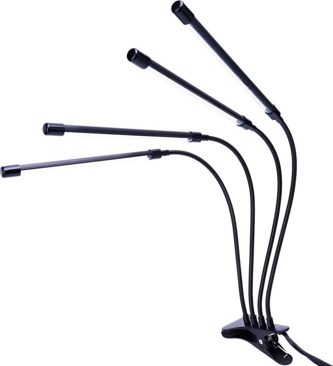 Actual product image Casativo LED-Pflanzenlampe, 4-armig mit 360°-Schwanenhälse, 3 Leuchtmodi, Dimmer & Timer (LED)