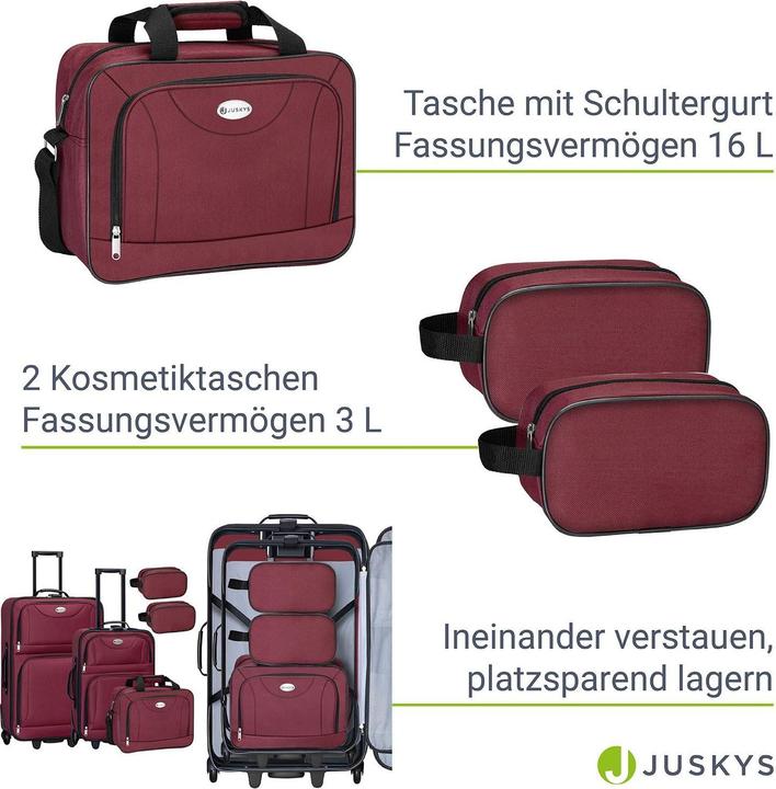Produktbild Juskys Trolley Kofferset Athen (60 l)