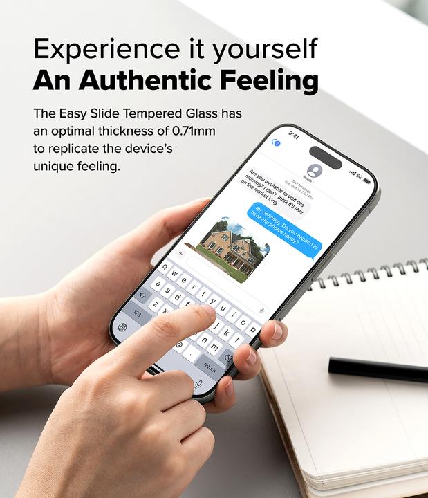 Image du produit Ringke Protecteur d'écran pour iPhone 16 Pro EASY SLIDE TEMPERED GLASS 2 pack, w installation Jig (2 pièce(s), Apple iPhone 16 Pro)