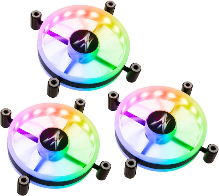 Productafbeelding Zalman 120mm ZM-LF120 ARGB Triple Pack inclusief Controller. (120 mm, 3 x)