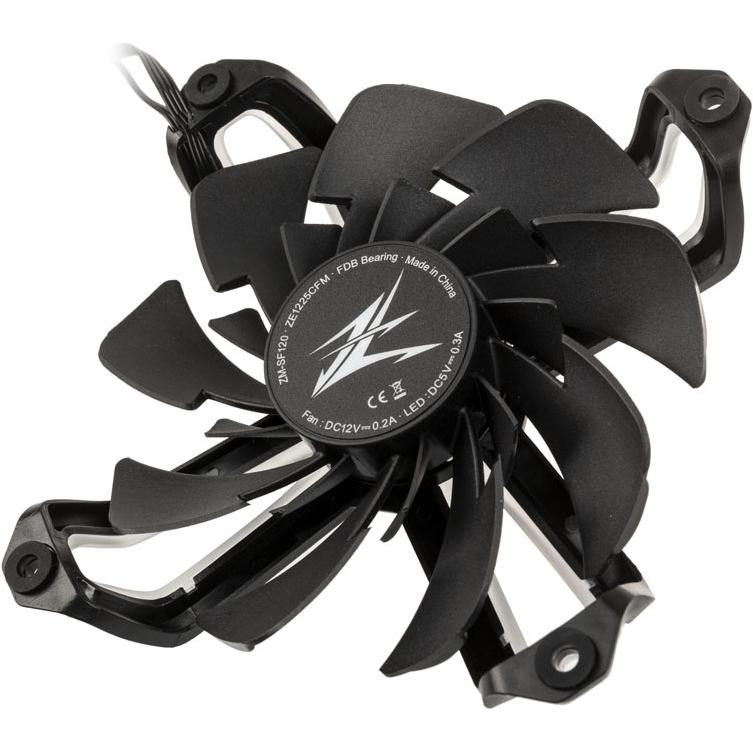 Zalman 120mm ZM-SF120 PWM ARGB (120 mm, 1 x), PC Lüfter, Schwarz