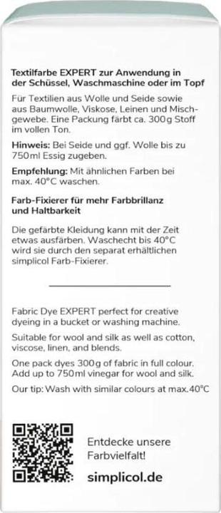 Produktbild Simplicol Textilfarbe expert (Mint)