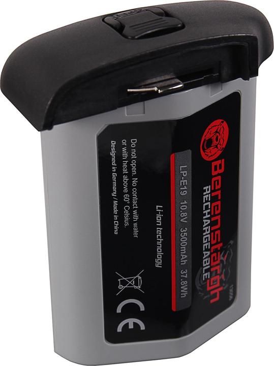 Produktbild Berenstargh Akku f. Canon LP-E19 EOS-1Ds Mark III EOS-1D Mark III EOS-1D Mark IV EOS-1D X LG-Zellen (Kamera Akku)