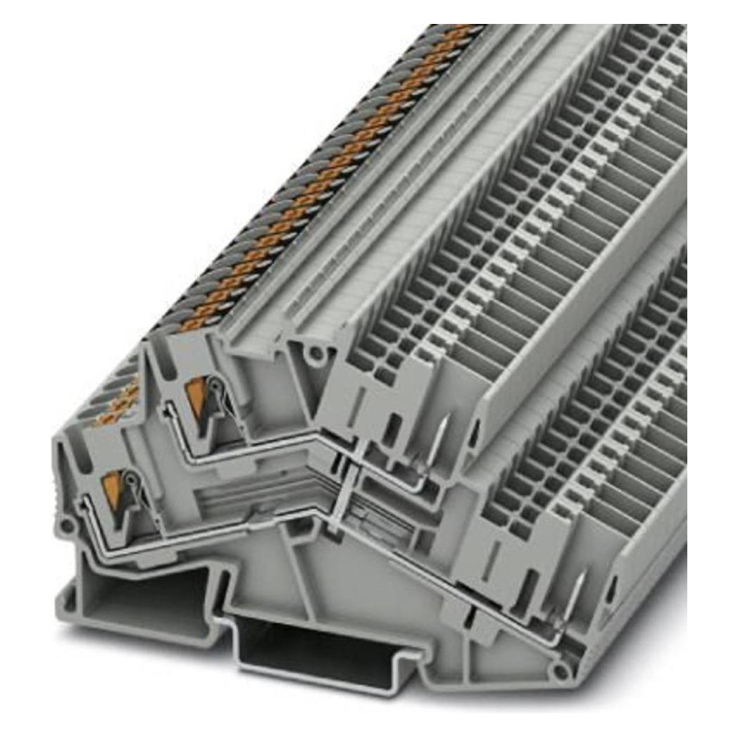 Phoenix Doppelstockklemme PTTBS 2,5/2P-PV, Elektronikkabel + Stecker, Grau
