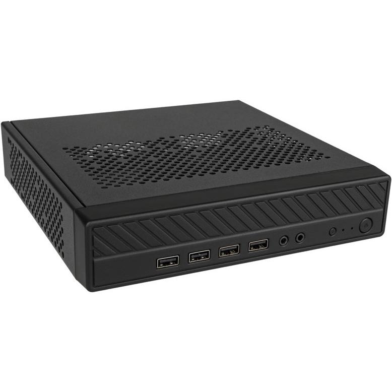 Akasa Cypher MX Thin Mini-ITX Gehäuse, OEM (Thin Mini ITX), PC Gehäuse, Schwarz