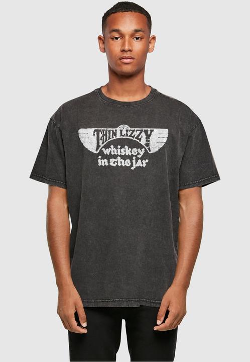 Image du produit Merchcode Thin Lizzy - Whiskey Amended Acid Washed Oversize Tee - 160097 (XL)