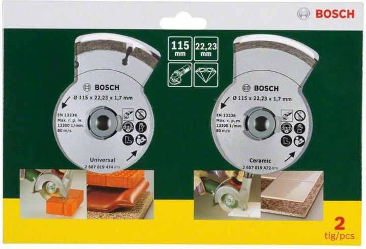 Produktbild Bosch Zubehör Diamanttrennscheiben für Fliesen und Baumaterial, Ø 115 mm