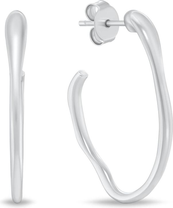 Produktbild Brilio Silver - Bold silver oval earrings EA1151W (Silber 925)