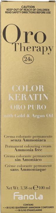 Image du produit Fanola Color Keratin Oro Puro 4/14 Cacao 100ml (4.14 brun moyen cacao)