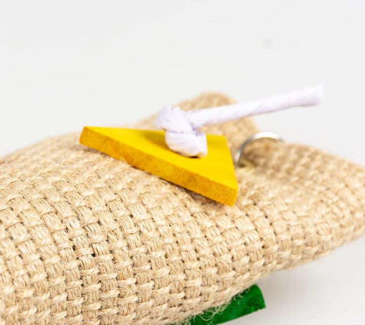 Produktbild Duvoplus Sisal-Snack-Tasche mit Papier, Holz, Vogelglocke