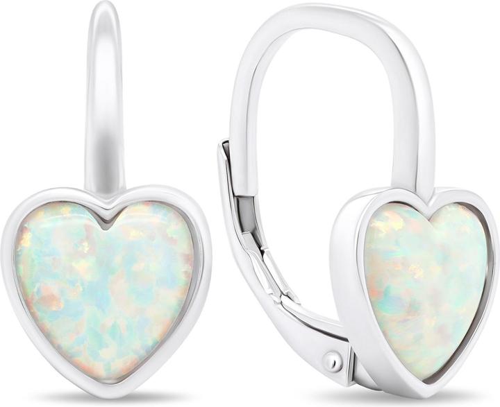 Immagine prodotto Brilio Argento - Orecchini romantici in argento con opali sintetici EA388W