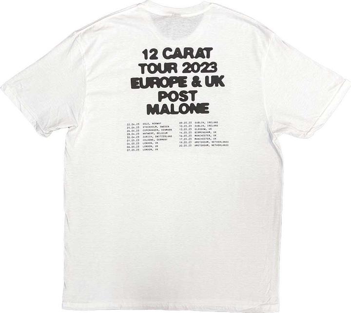 Produktbild Post Malone 2023 Tour TShirt Rückseitiger Aufdruck (S)