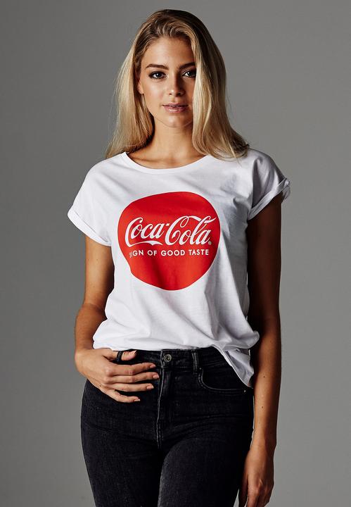 Image du produit Merchcode Ladies Coca Cola Round Logo Tee (XS)