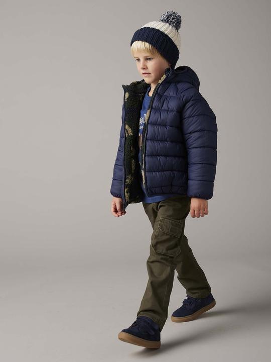 Actual product image Vertbaudet Boys' thermal cargo trousers with stretch waistband Oeko-Tex (110)