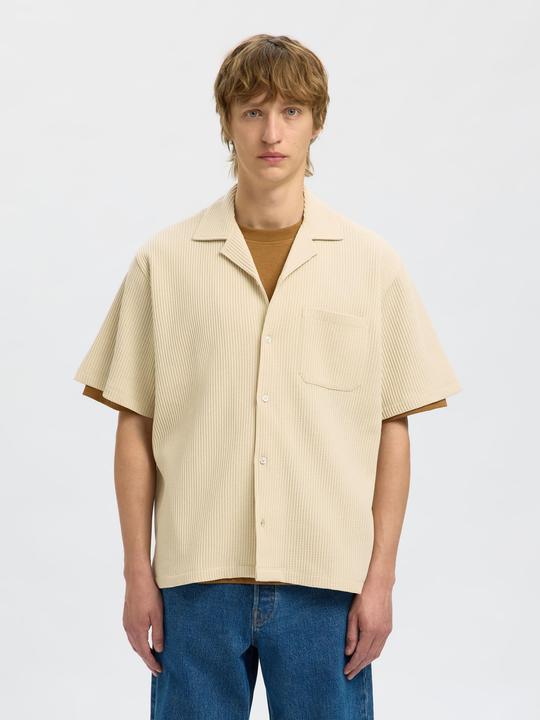 Immagine prodotto Selected Homme Camicia a maniche corte con struttura Waffle (M)