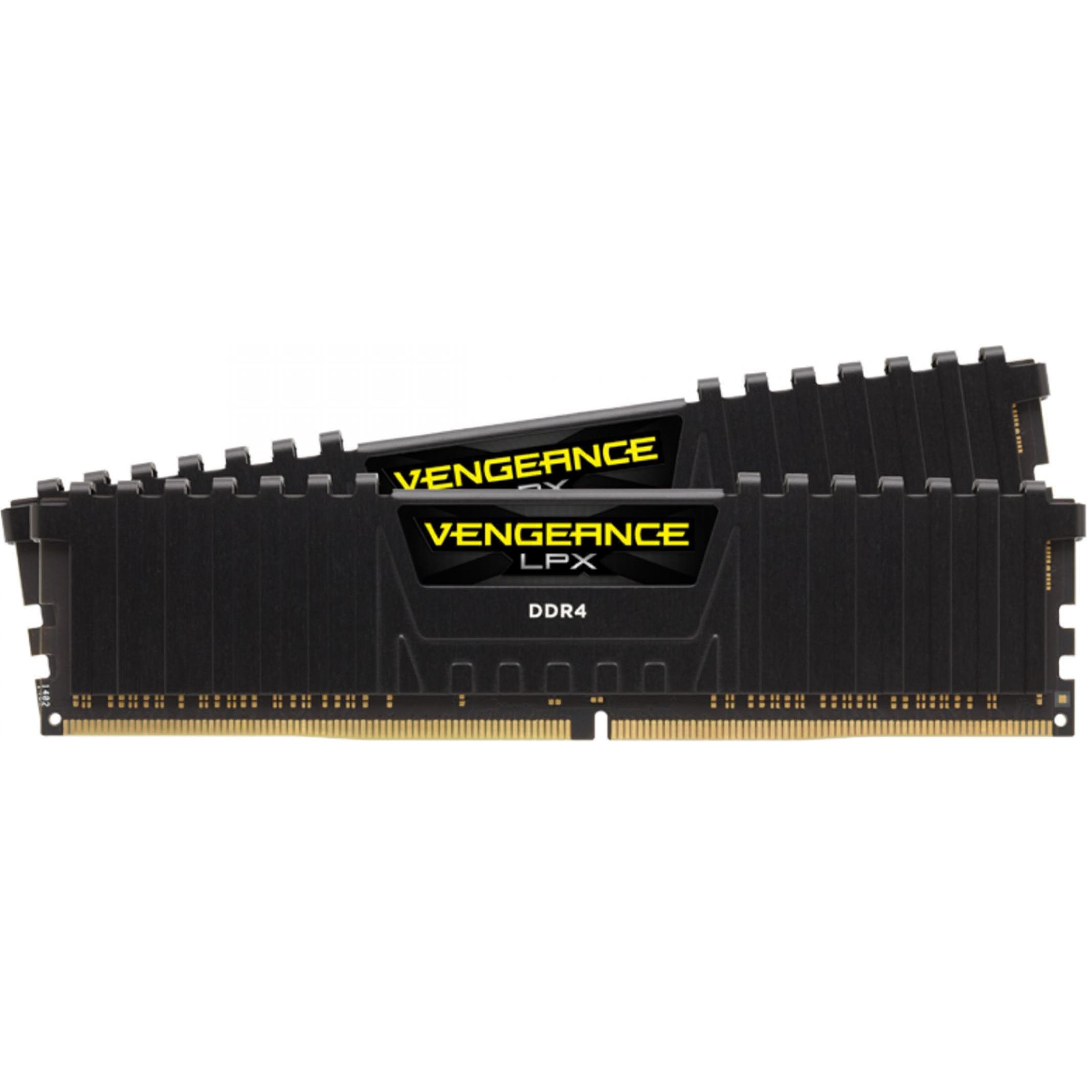 Corsair Vengeance LPX (2 x 16GB, 3600 MHz, DDR4-RAM, DIMM), RAM, Schwarz