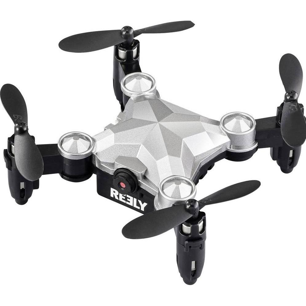 Reely Nero/Argento Quadrocopter (6 Min, 25 G), Drone Rc,