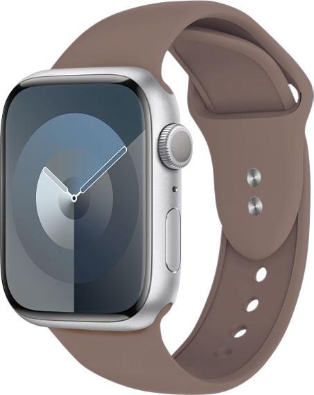 Produktbild Crong Liquid - Apple Watch Armband 42/44/45/49 mm (braun) (Flüssiges Silikon)