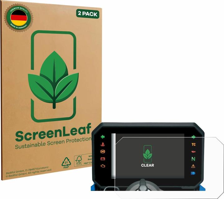 Actual product image ScreenLeaf Screen Protector sustainable Screen Protection, clear, anti-scratch