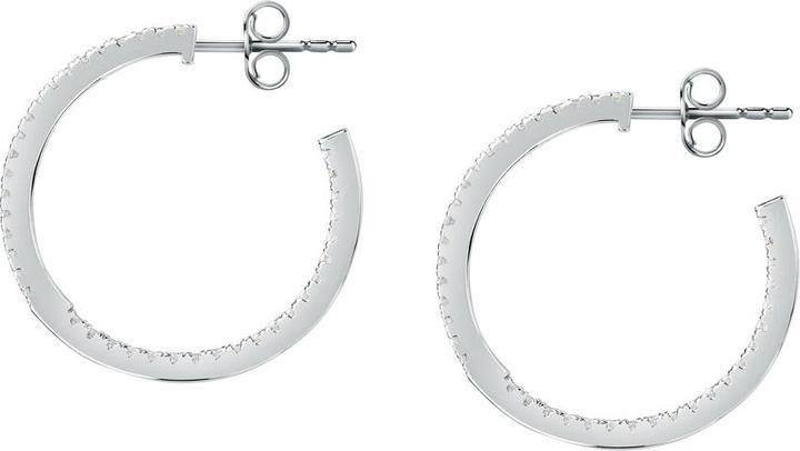 Immagine prodotto Morellato Tesori SAIW147 orecchini a cerchio in argento con zirconi (Argento 925)